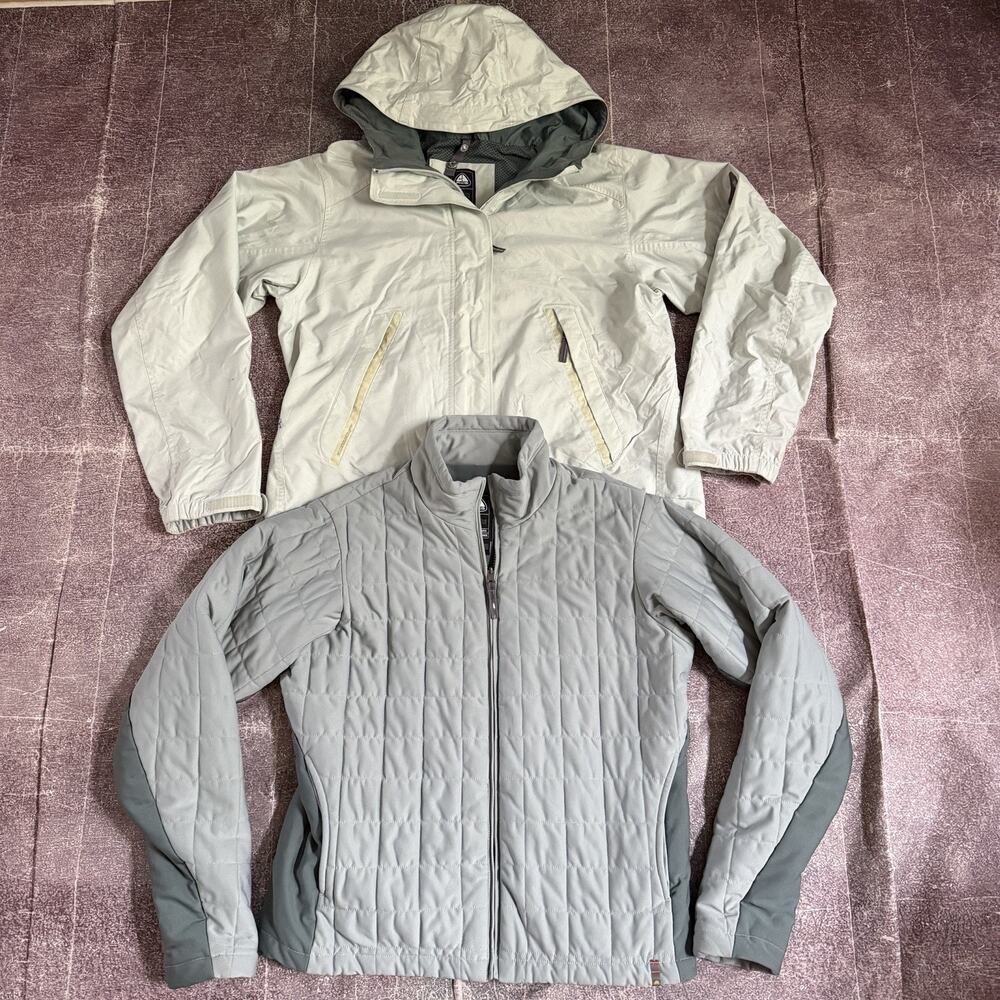 Women's Vintage Y2K Nike ACG Storm Fit Off White 3 in 1 Hooded Ski Jacket Sz XL